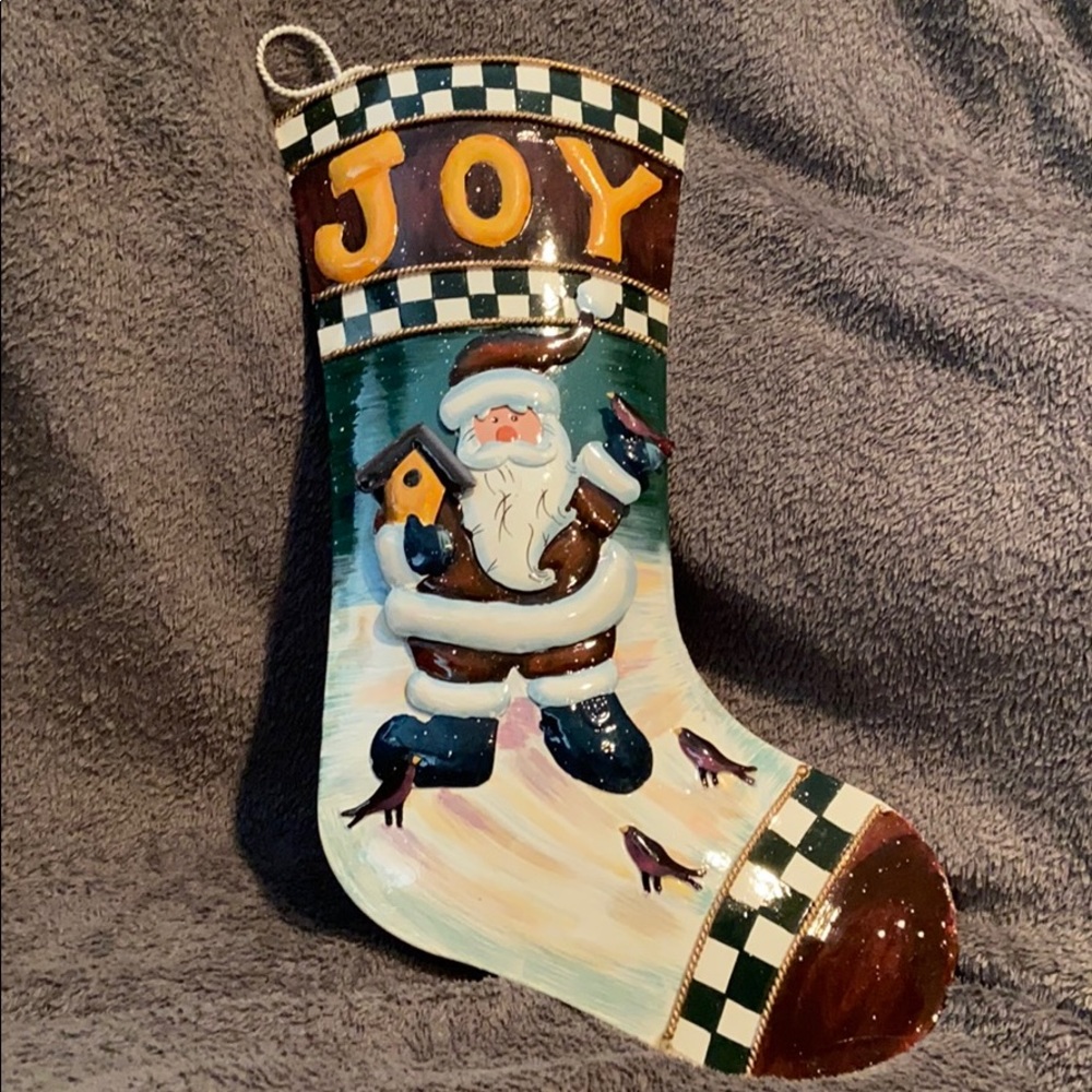 Metal Christmas Stocking